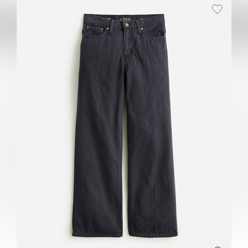 NWOT J.Crew Slim Wide Leg Black Jeans | Women’s Size 28